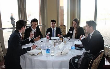 BASIS Members collaborate on a macroeconomic case study.